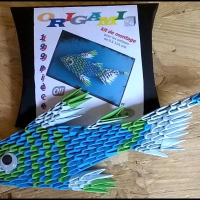 KIT ORIGAMI 3D poisson/ fish/ fisch (OLI)